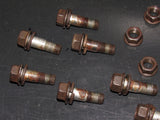 90 91 92 93 94 95 96 Nissan 300zx OEM Axle To Differential Bolt & Lock Nut Set