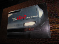 1987 Mazda RX7 OEM Factory Owner's Manual