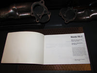 1987 Mazda RX7 OEM Factory Owner's Manual