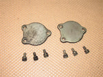 88 89 Nissan 300zx OEM Engine Cylinder Head Camshaft End Cap Cover - Set